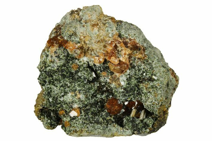 Grossular Garnets on Hedenbergite - Vesper Peak, Washington #175439